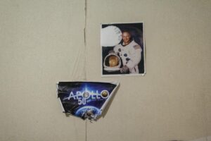 Eskdale Young Creatives photography of two Apollo posters on wall